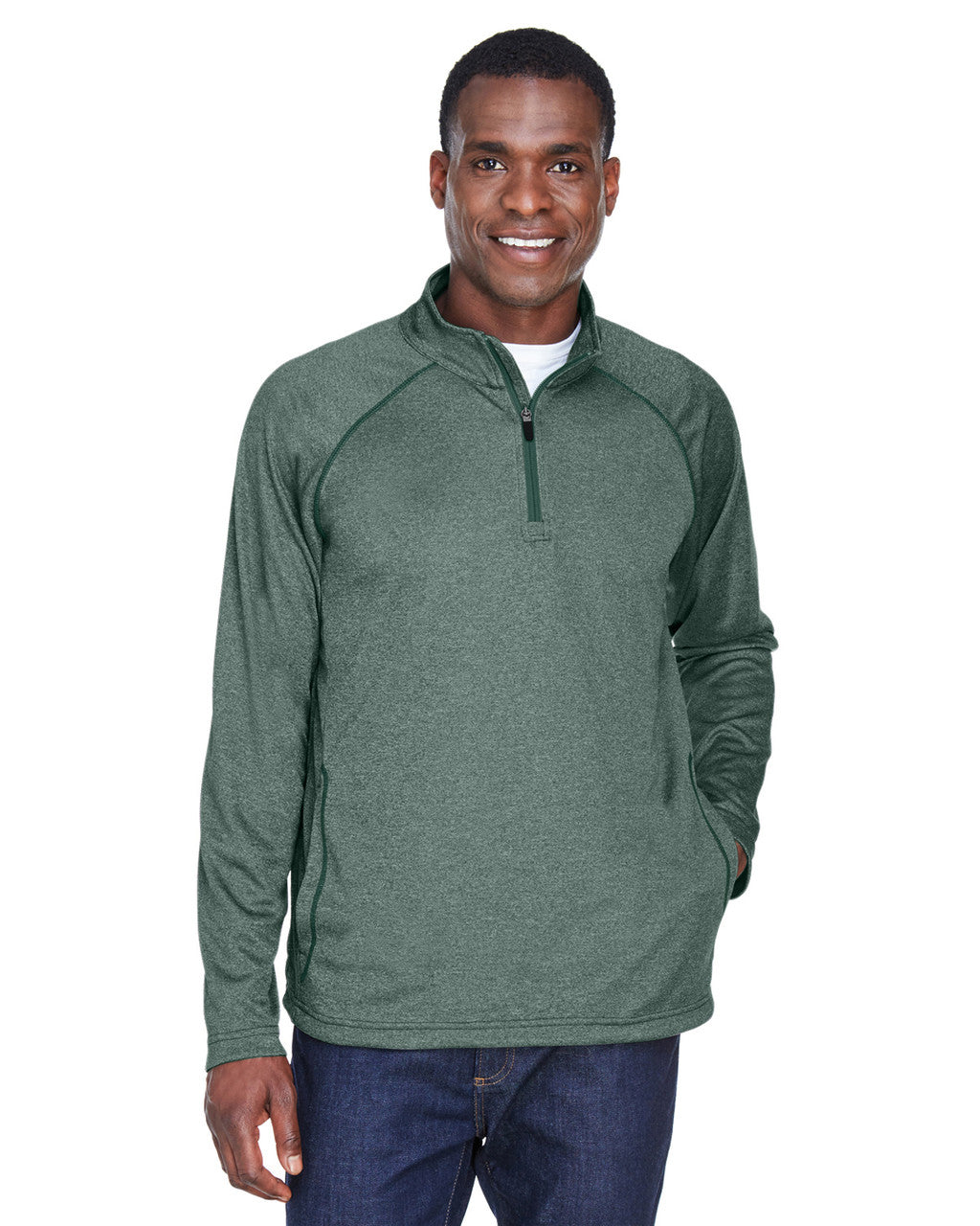Devon and Jones Tech-Shell Men's 1/4 Zip Pullover