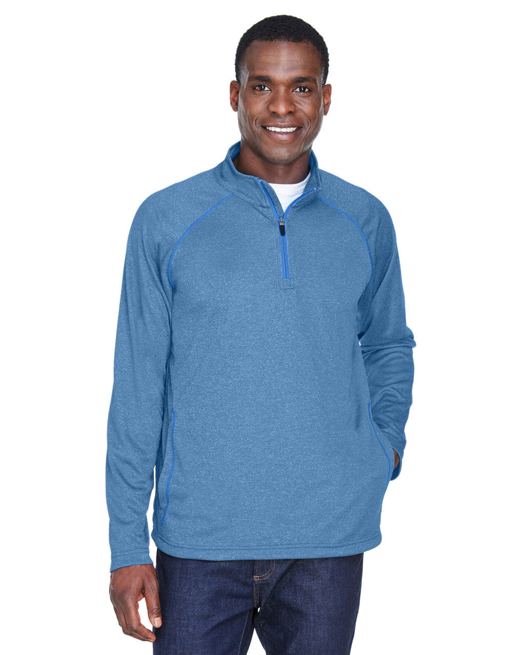Devon and Jones Tech-Shell Men's 1/4 Zip Pullover